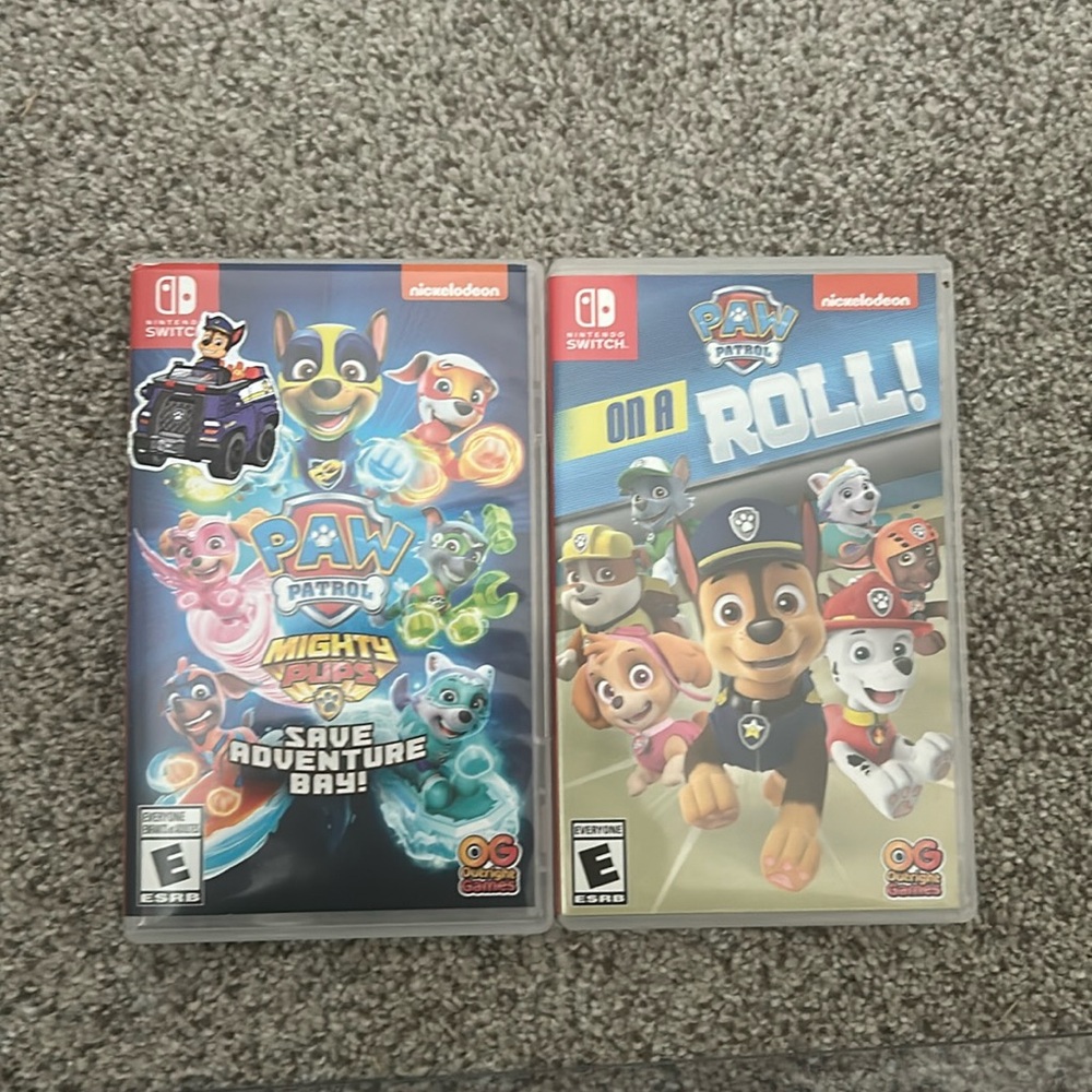 On a roll and paw patrol mighty pups, save adventure Bay Nintendo switch games.